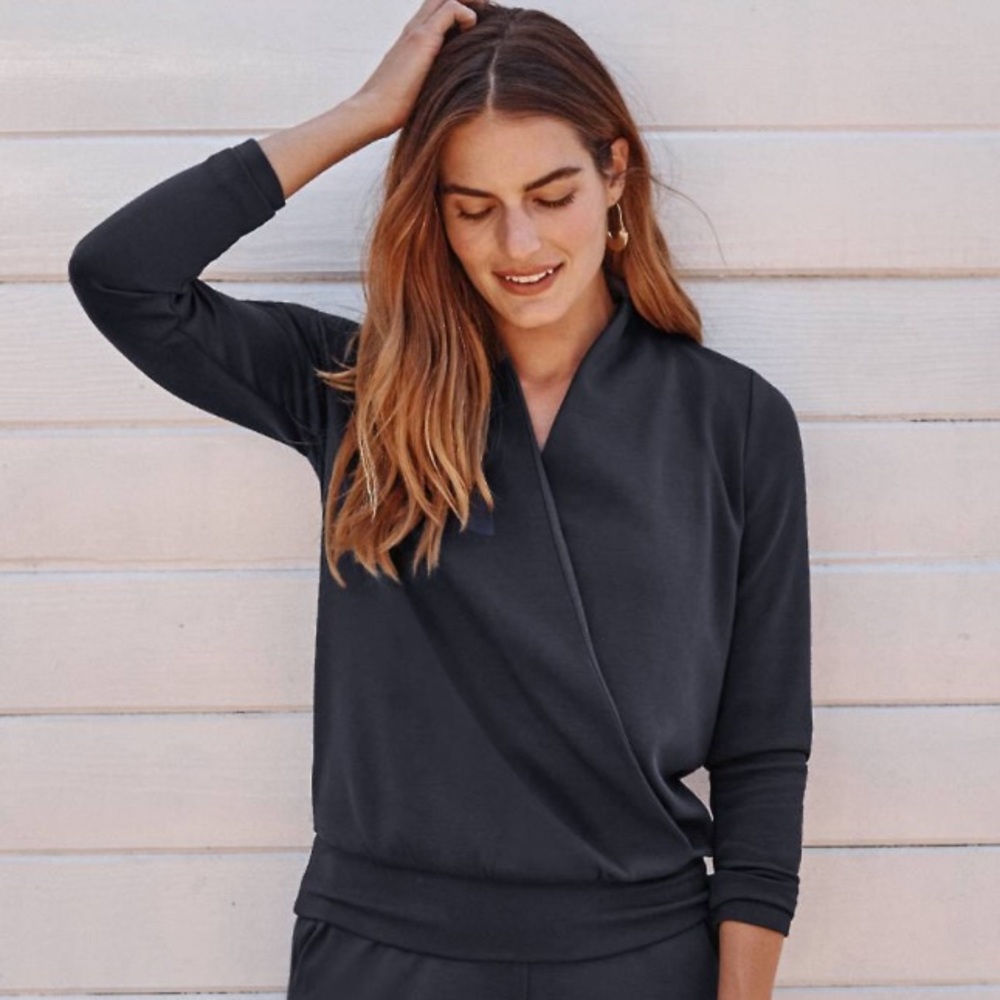 🌿NWT JJill XL Soft-Knit Surplus Crossover Top